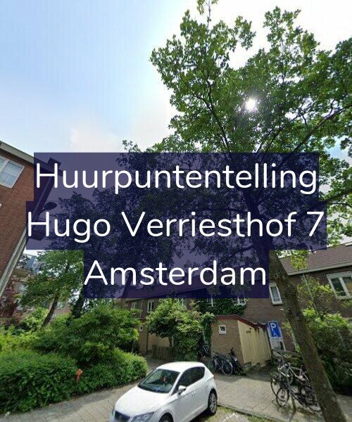 Foto gevel Huurpuntentelling voor Hugo Verriesthof 7, Amsterdam