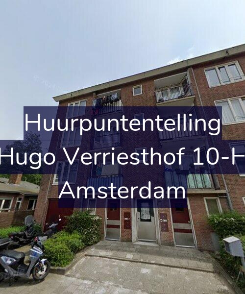 Foto gevel Huurpuntentelling voor Hugo Verriesthof 10-H, Amsterdam