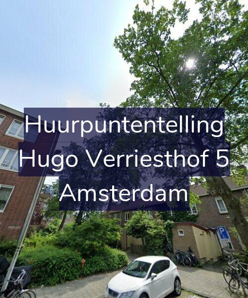 Foto gevel Huurpuntentelling voor Hugo Verriesthof 5, Amsterdam
