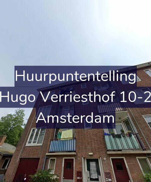Foto gevel Huurpuntentelling voor Hugo Verriesthof 10-2, Amsterdam