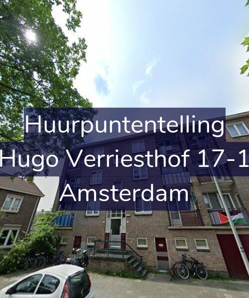 Foto gevel Huurpuntentelling voor Hugo Verriesthof 17-1, Amsterdam
