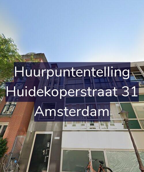 Foto gevel Huurpuntentelling voor Huidekoperstraat 31, Amsterdam
