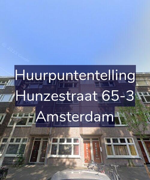 Foto gevel Huurpuntentelling voor Hunzestraat 65-3, Amsterdam