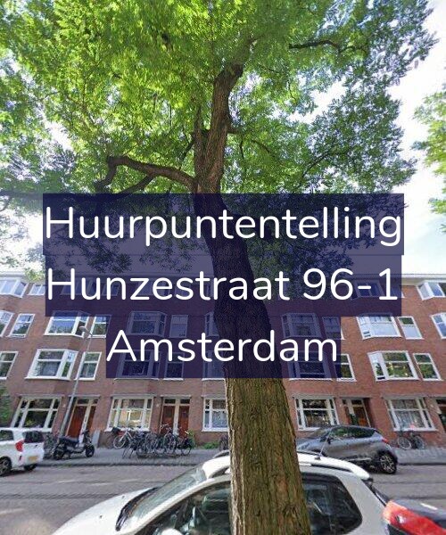 Foto gevel Huurpuntentelling voor Hunzestraat 96-1, Amsterdam