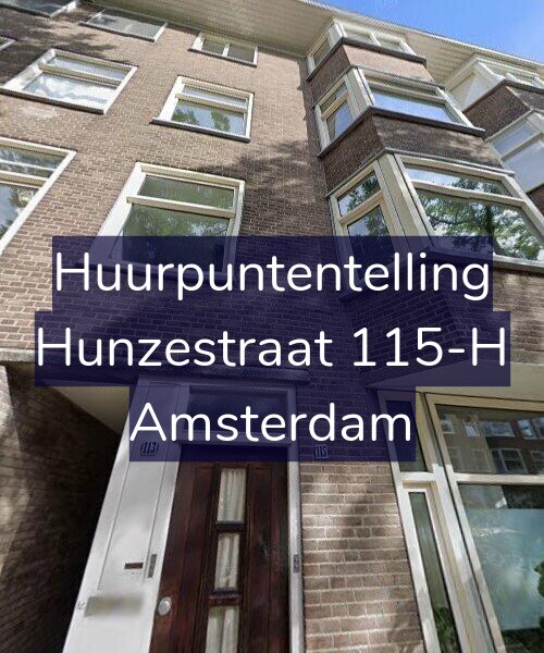 Foto gevel Huurpuntentelling voor Hunzestraat 115-H, Amsterdam