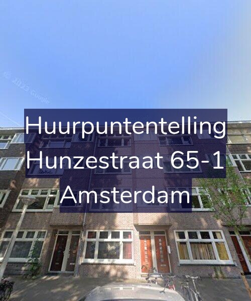 Foto gevel Huurpuntentelling voor Hunzestraat 65-1, Amsterdam
