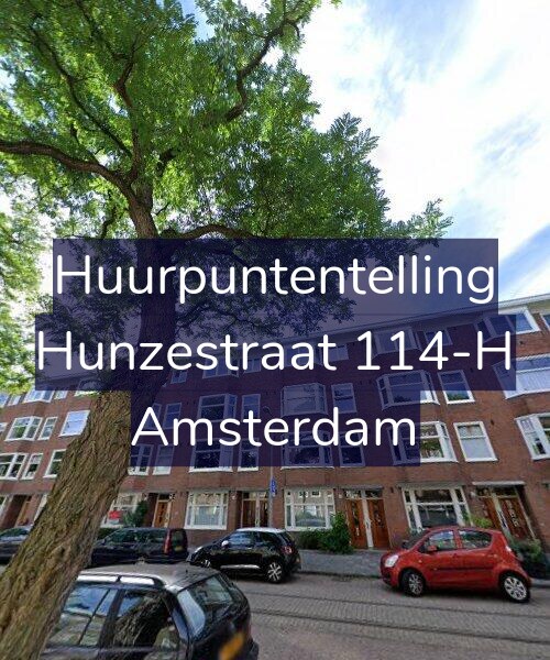 Foto gevel Huurpuntentelling voor Hunzestraat 114-H, Amsterdam
