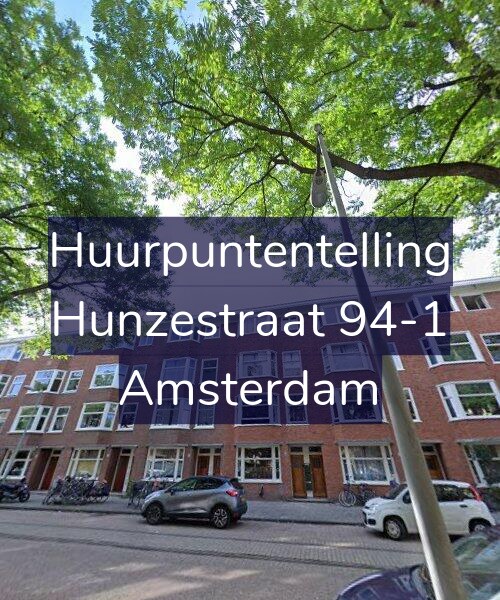 Foto gevel Huurpuntentelling voor Hunzestraat 94-1, Amsterdam