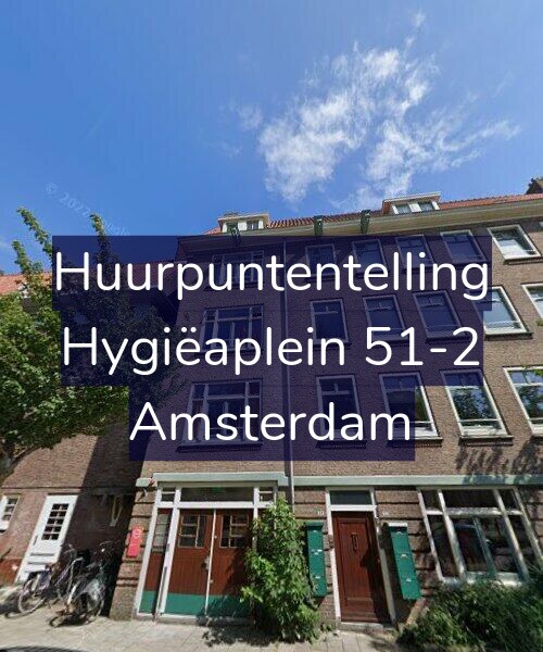 Foto gevel Huurpuntentelling voor Hygiëaplein 51-2, Amsterdam