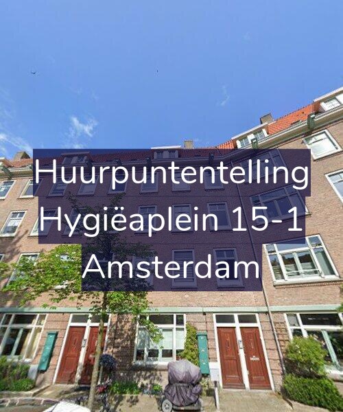 Foto gevel Huurpuntentelling voor Hygiëaplein 15-1, Amsterdam