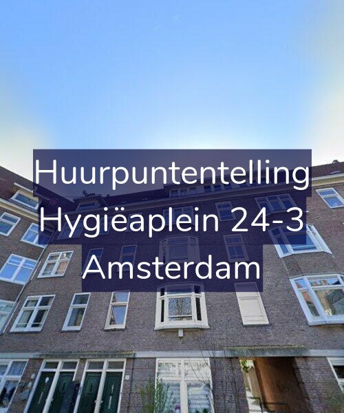 Foto gevel Huurpuntentelling voor Hygiëaplein 24-3, Amsterdam
