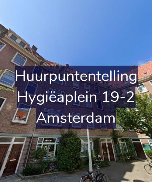 Foto gevel Huurpuntentelling voor Hygiëaplein 19-2, Amsterdam