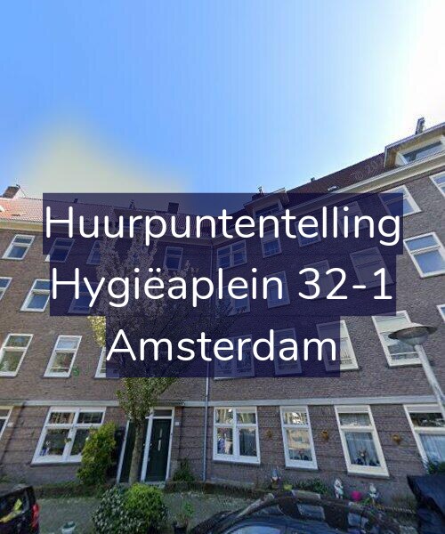 Foto gevel Huurpuntentelling voor Hygiëaplein 32-1, Amsterdam
