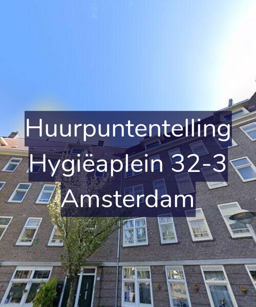 Foto gevel Huurpuntentelling voor Hygiëaplein 32-3, Amsterdam