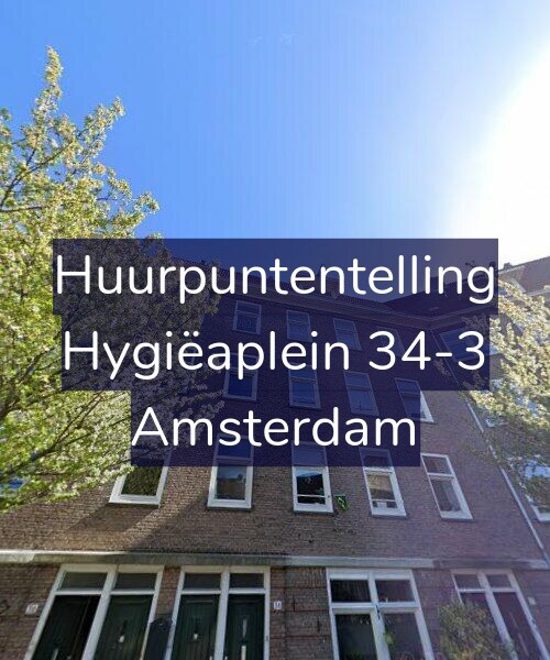 Foto gevel Huurpuntentelling voor Hygiëaplein 34-3, Amsterdam