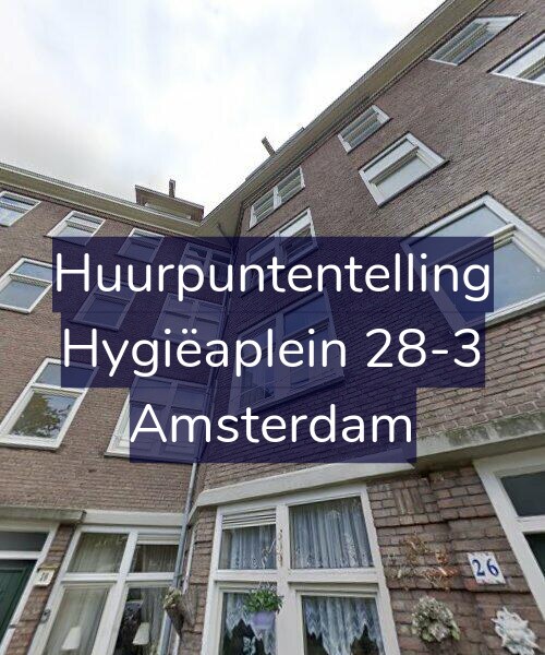 Foto gevel Huurpuntentelling voor Hygiëaplein 28-3, Amsterdam