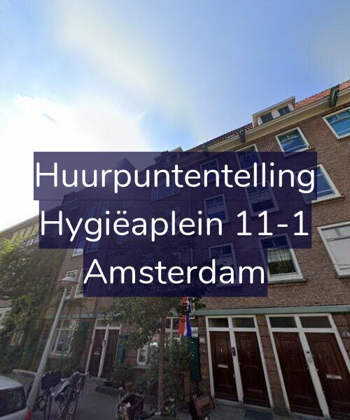 Foto gevel Huurpuntentelling voor Hygiëaplein 11-1, Amsterdam