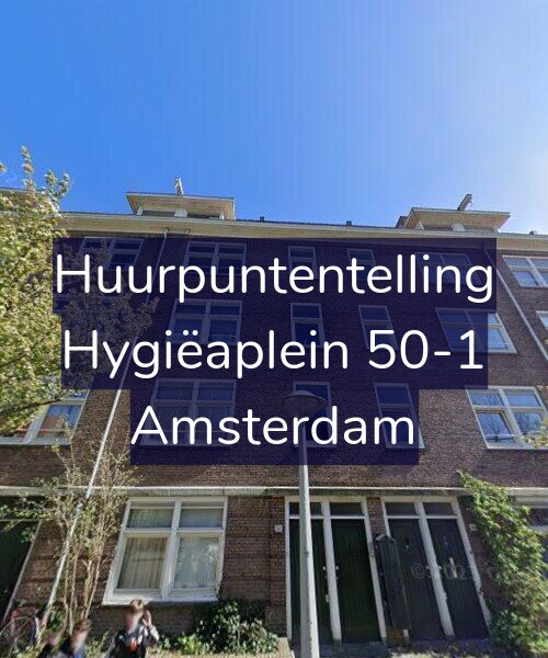 Foto gevel Huurpuntentelling voor Hygiëaplein 50-1, Amsterdam