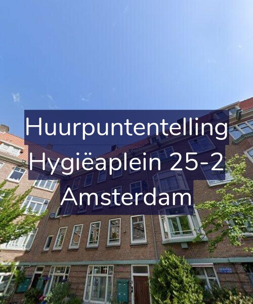 Foto gevel Huurpuntentelling voor Hygiëaplein 25-2, Amsterdam