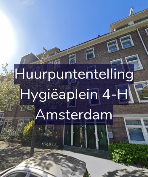 Foto gevel Huurpuntentelling voor Hygiëaplein 4-H, Amsterdam