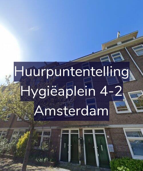 Foto gevel Huurpuntentelling voor Hygiëaplein 4-2, Amsterdam