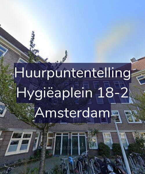 Foto gevel Huurpuntentelling voor Hygiëaplein 18-2, Amsterdam