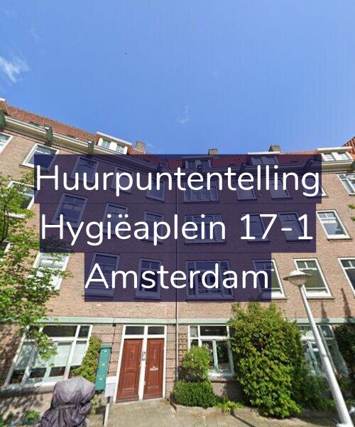 Foto gevel Huurpuntentelling voor Hygiëaplein 17-1, Amsterdam