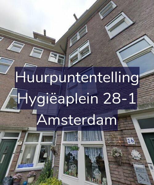 Foto gevel Huurpuntentelling voor Hygiëaplein 28-1, Amsterdam