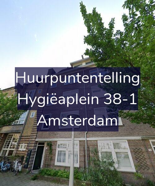 Foto gevel Huurpuntentelling voor Hygiëaplein 38-1, Amsterdam