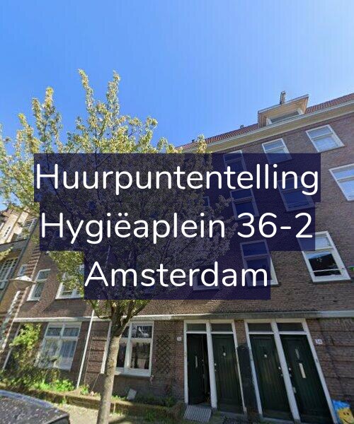 Foto gevel Huurpuntentelling voor Hygiëaplein 36-2, Amsterdam