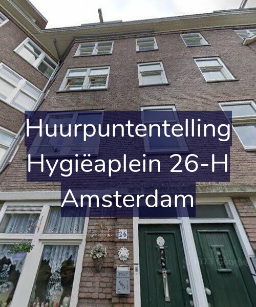 Foto gevel Huurpuntentelling voor Hygiëaplein 26-H, Amsterdam