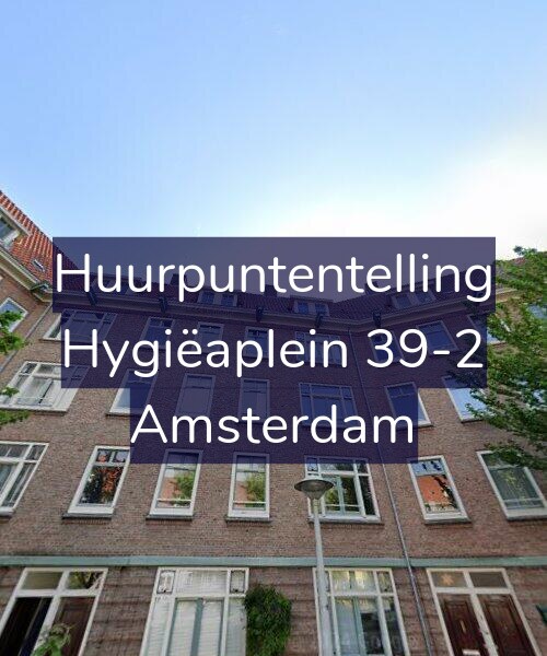 Foto gevel Huurpuntentelling voor Hygiëaplein 39-2, Amsterdam