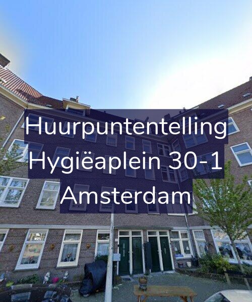 Foto gevel Huurpuntentelling voor Hygiëaplein 30-1, Amsterdam