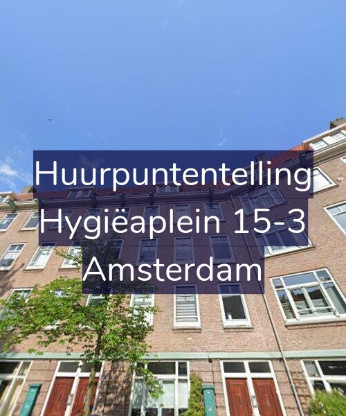 Foto gevel Huurpuntentelling voor Hygiëaplein 15-3, Amsterdam