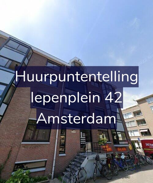 Foto gevel Huurpuntentelling voor Iepenplein 42, Amsterdam