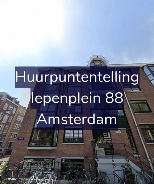Foto gevel Huurpuntentelling voor Iepenplein 88, Amsterdam