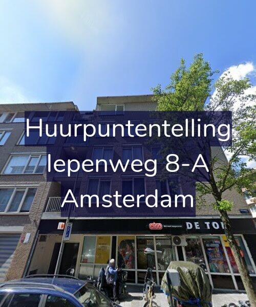 Foto gevel Huurpuntentelling voor Iepenweg 8-A, Amsterdam