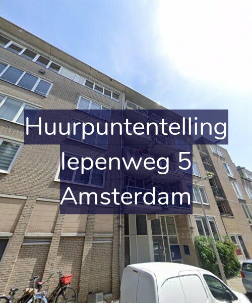 Foto gevel Huurpuntentelling voor Iepenweg 5, Amsterdam