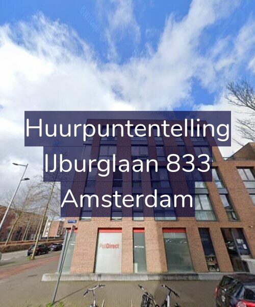 Foto gevel Huurpuntentelling voor IJburglaan 833, Amsterdam