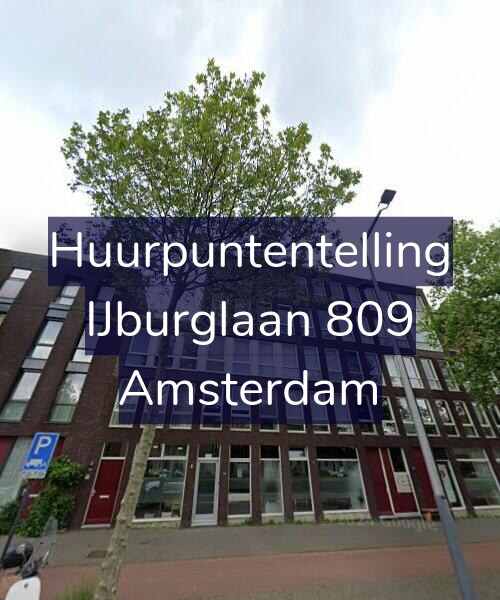 Foto gevel Huurpuntentelling voor IJburglaan 809, Amsterdam