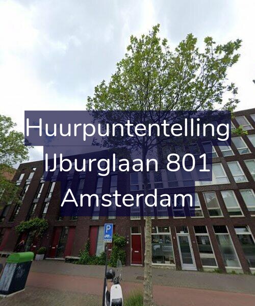 Foto gevel Huurpuntentelling voor IJburglaan 801, Amsterdam
