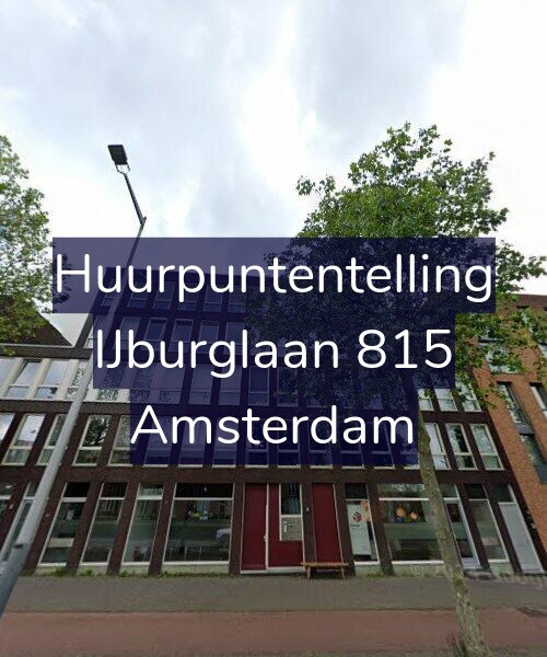 Foto gevel Huurpuntentelling voor IJburglaan 815, Amsterdam