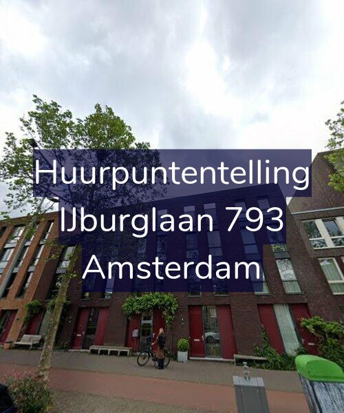Foto gevel Huurpuntentelling voor IJburglaan 793, Amsterdam