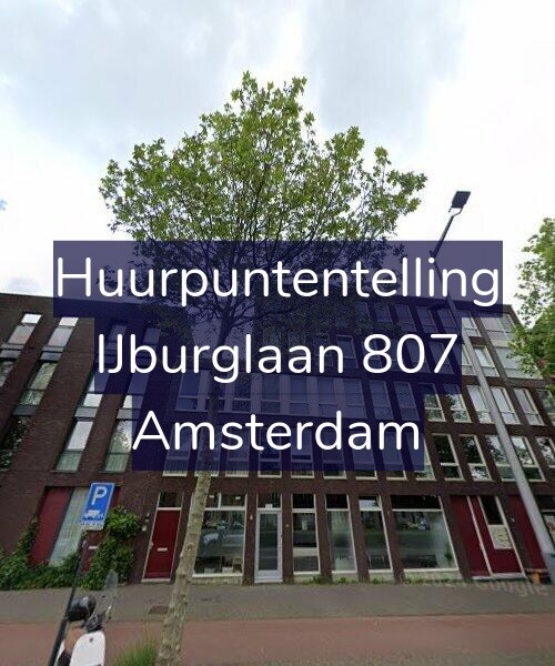 Foto gevel Huurpuntentelling voor IJburglaan 807, Amsterdam