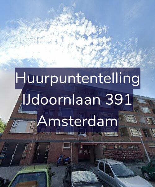 Foto gevel Huurpuntentelling voor IJdoornlaan 391, Amsterdam