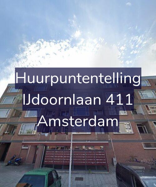 Foto gevel Huurpuntentelling voor IJdoornlaan 411, Amsterdam