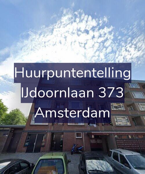 Foto gevel Huurpuntentelling voor IJdoornlaan 373, Amsterdam