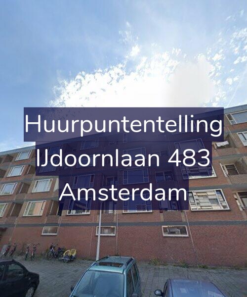 Foto gevel Huurpuntentelling voor IJdoornlaan 483, Amsterdam