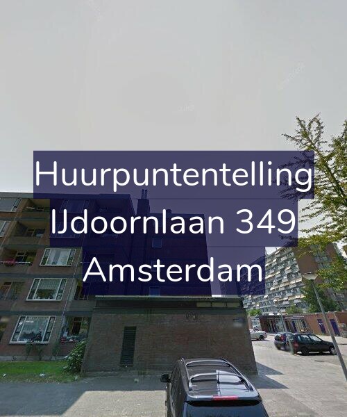 Foto gevel Huurpuntentelling voor IJdoornlaan 349, Amsterdam