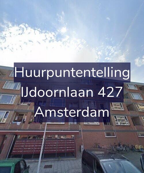 Foto gevel Huurpuntentelling voor IJdoornlaan 427, Amsterdam